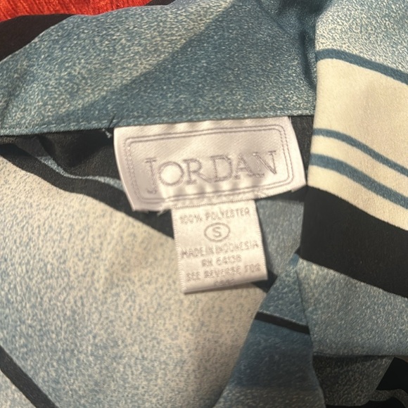 Vintage 1980s Funky Geometric Button Up Top Size Small - Picture 5 of 5